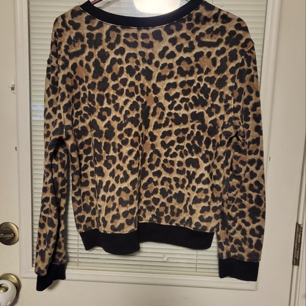 Leopard print sweater